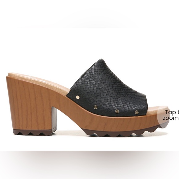 New Dr Scholls Wake Up Sandals platforms slides clogs black tan light shoes 7.5 - Picture 14 of 16